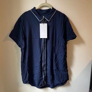 WILDFANG Navy Blue Button Up | BRAND NEW WITH TAGS | Size Medium